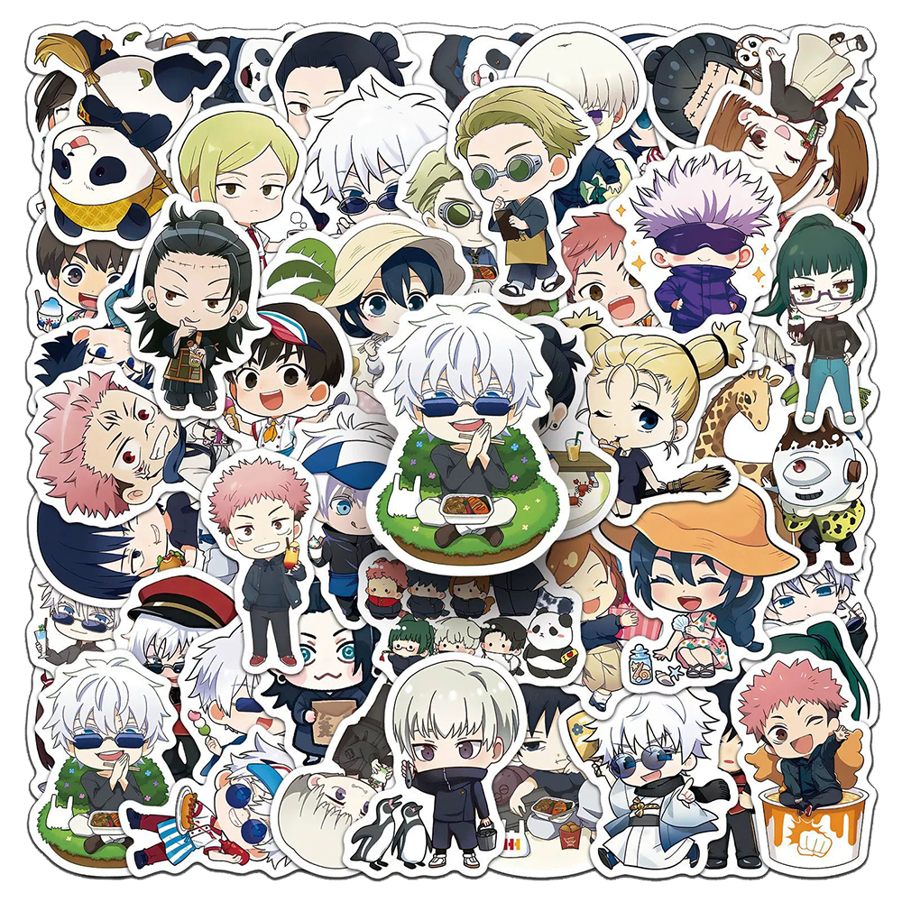 Phone Cases Jujutsu Kaisen - 10/30/50pcs Anime Cute Jujutsu Kaisen Stickers