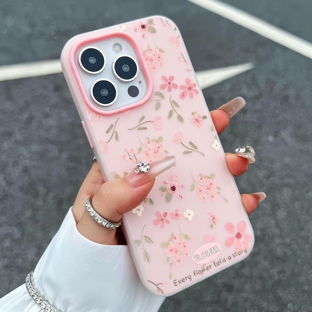 Phone Cases Cute - Cute Sweet Pink Floral Candy Color