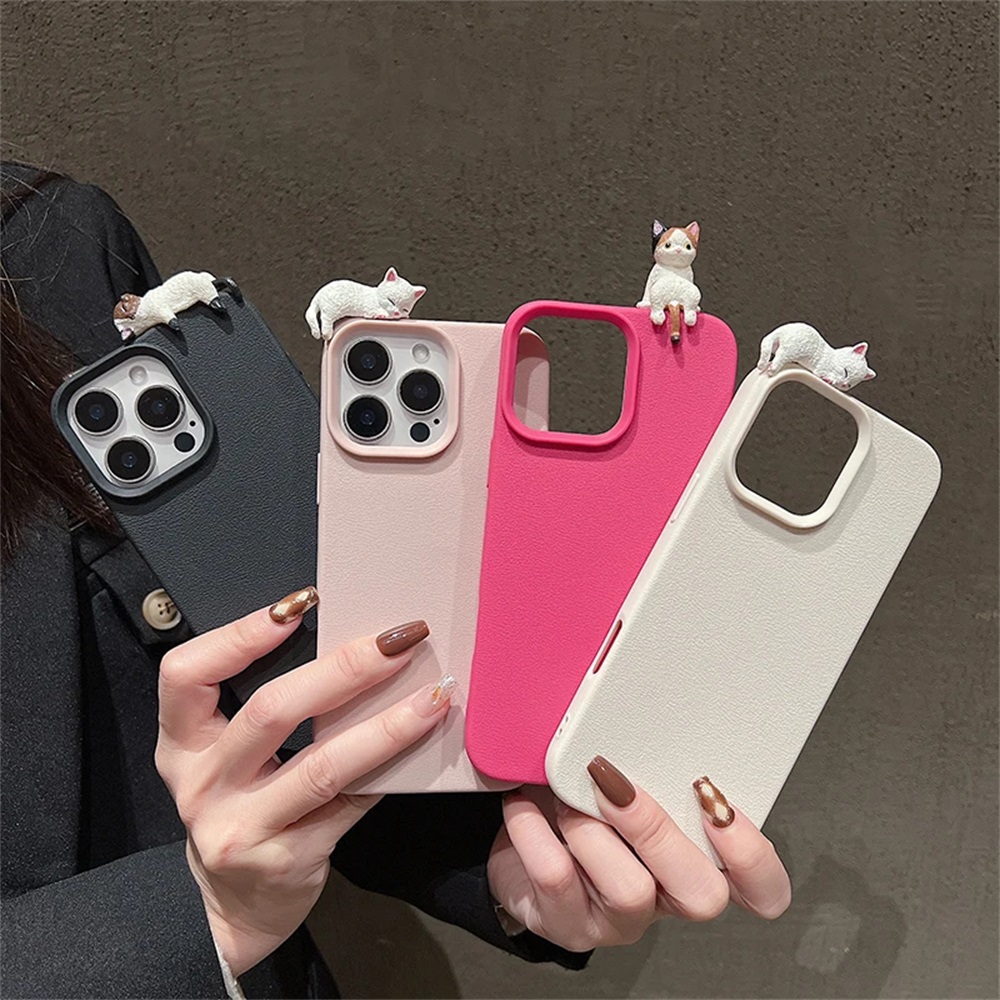 Phone Cases Cute - Cute 3D Cat Korea Lovely Case