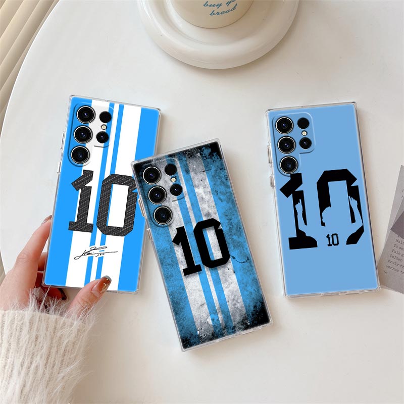 Phone Cases For Samsung S21 5G - Cool Football Number 10 Transparent Case