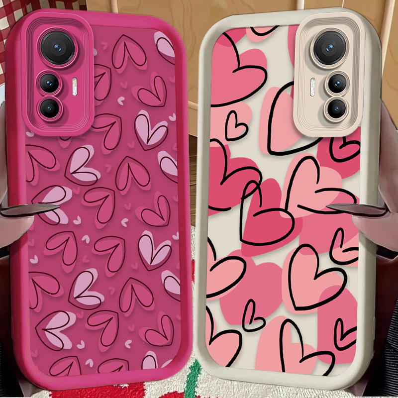 Phone Cases For Samsung S21 5G - Cute Pink Love Heart Case for
