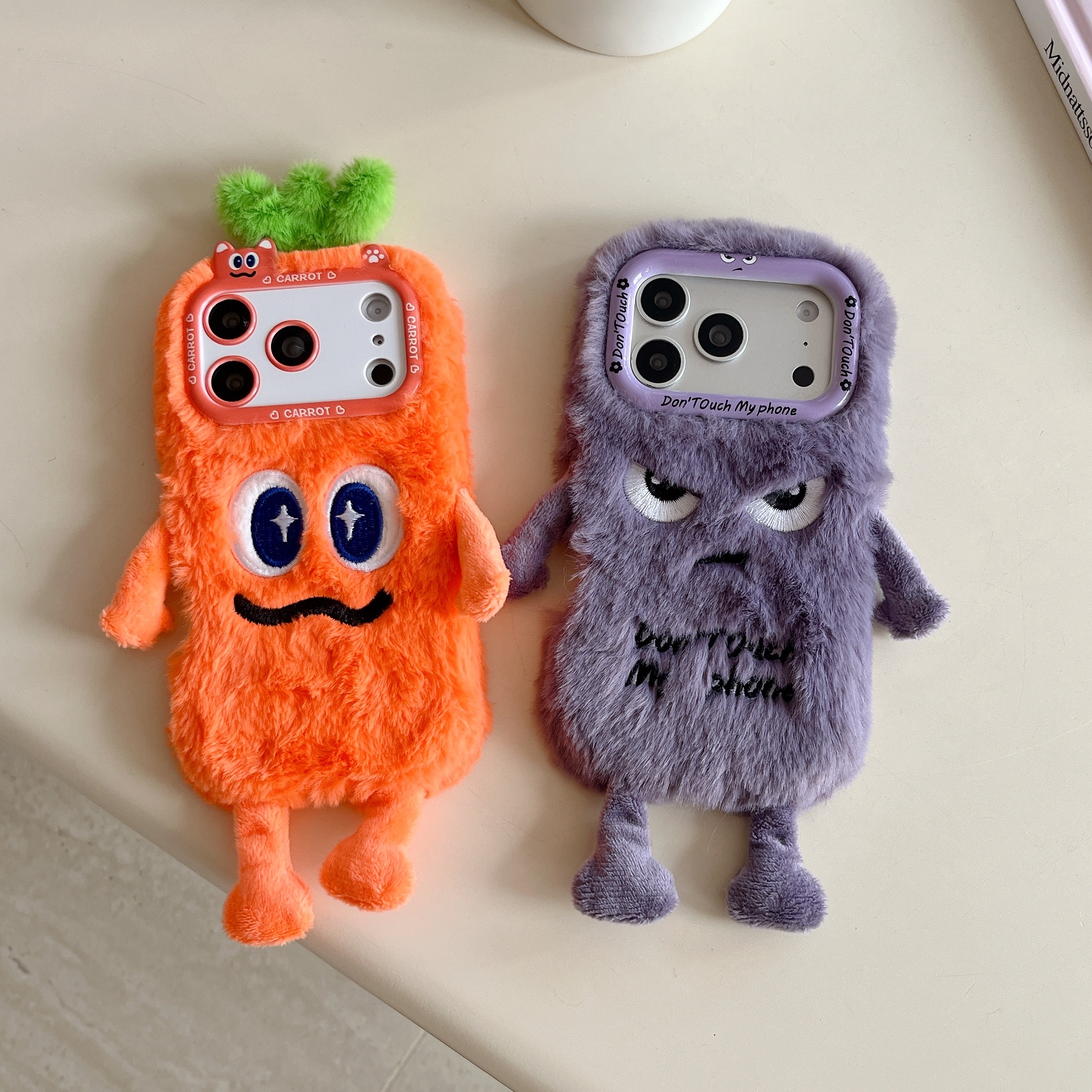 Phone Cases Cute - Cute Plush Phone Case with Quirky