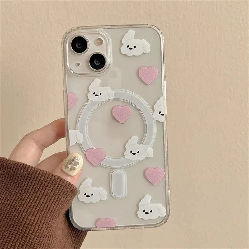 Phone Cases Kawaii - Heart Kawaii Puppy Ears Phone Case