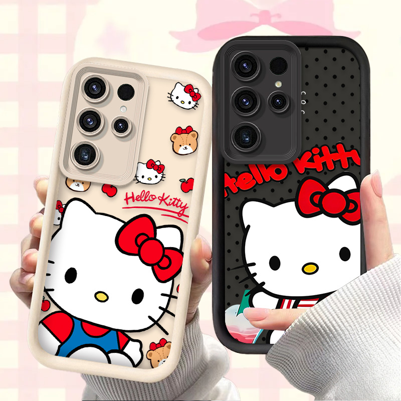 Phone Cases For Samsung S21 5G - Sanrio Hello Kitty Silicone Case for