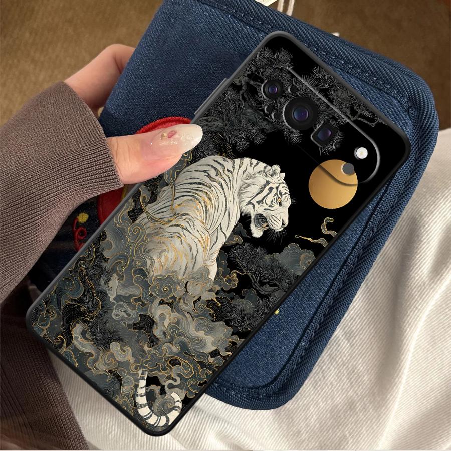 Phone Cases Google Pixel 9 - White Tiger Funda Phone Cover Case
