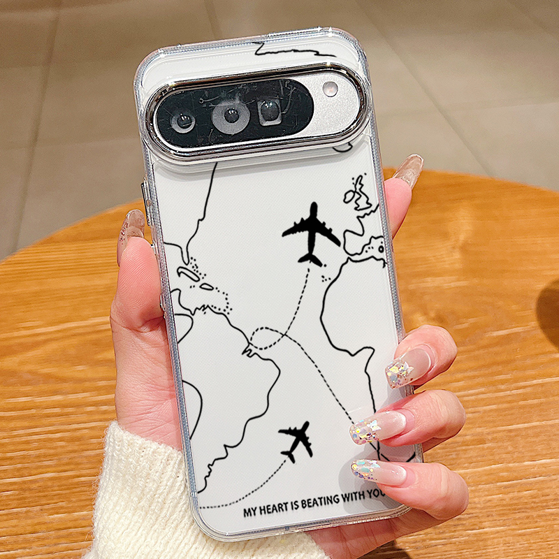 Airplane Line Pattern TPU Phon - Phone Cases Google Pixel 9 리뷰 및 가격
