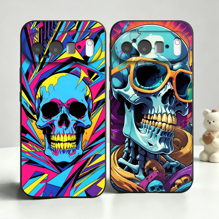 Neon Pop Art Skull Case for Go - Phone Cases Google Pixel 9 리뷰 및 가격