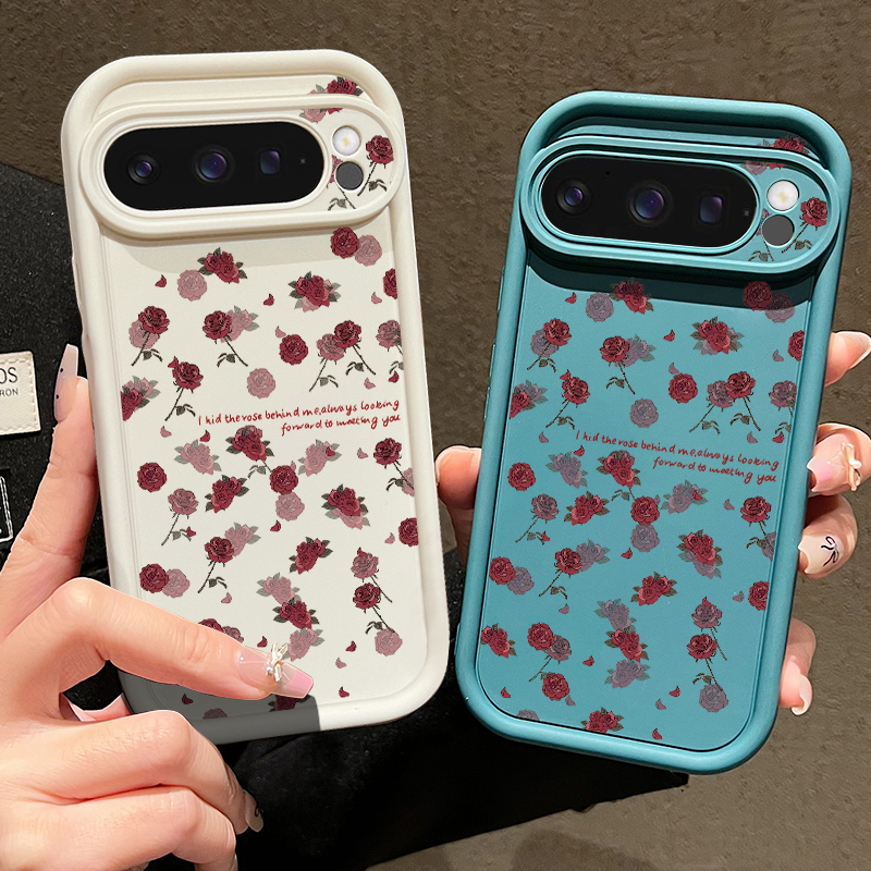 Rose Flowers Patterned Soft TP - Phone Cases Google Pixel 9 리뷰 및 가격