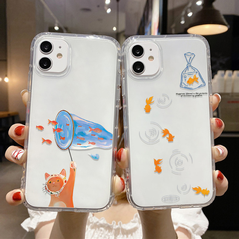 Lovely Fishes Clear Phone Case - Phone Cases For Iphone 15 리뷰 및 가격