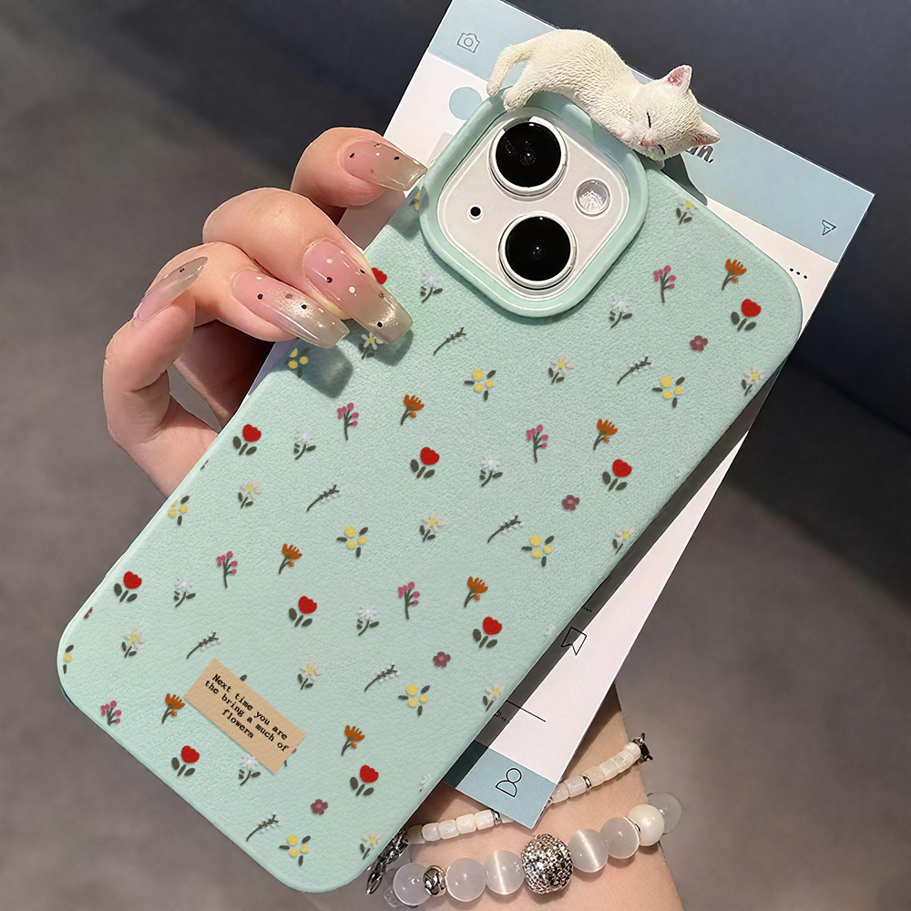 Cute Floral Soft Silicone Phon - Phone Cases Cute 리뷰 및 가격