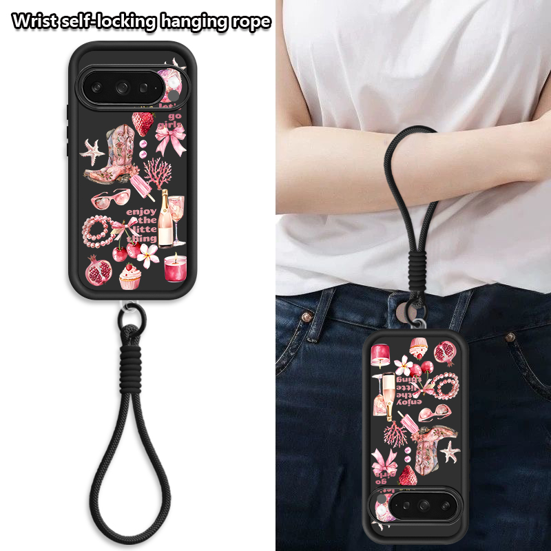 Strawberry Cherry Print Phone  - Phone Cases Google Pixel 9 리뷰 및 가격