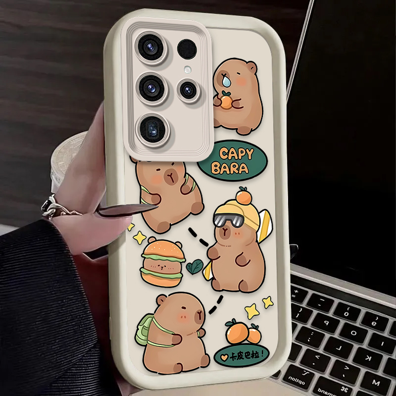 Cute Hamburger Capybara Soft P - Phone Cases For Samsung S21 5G 리뷰 및 가격