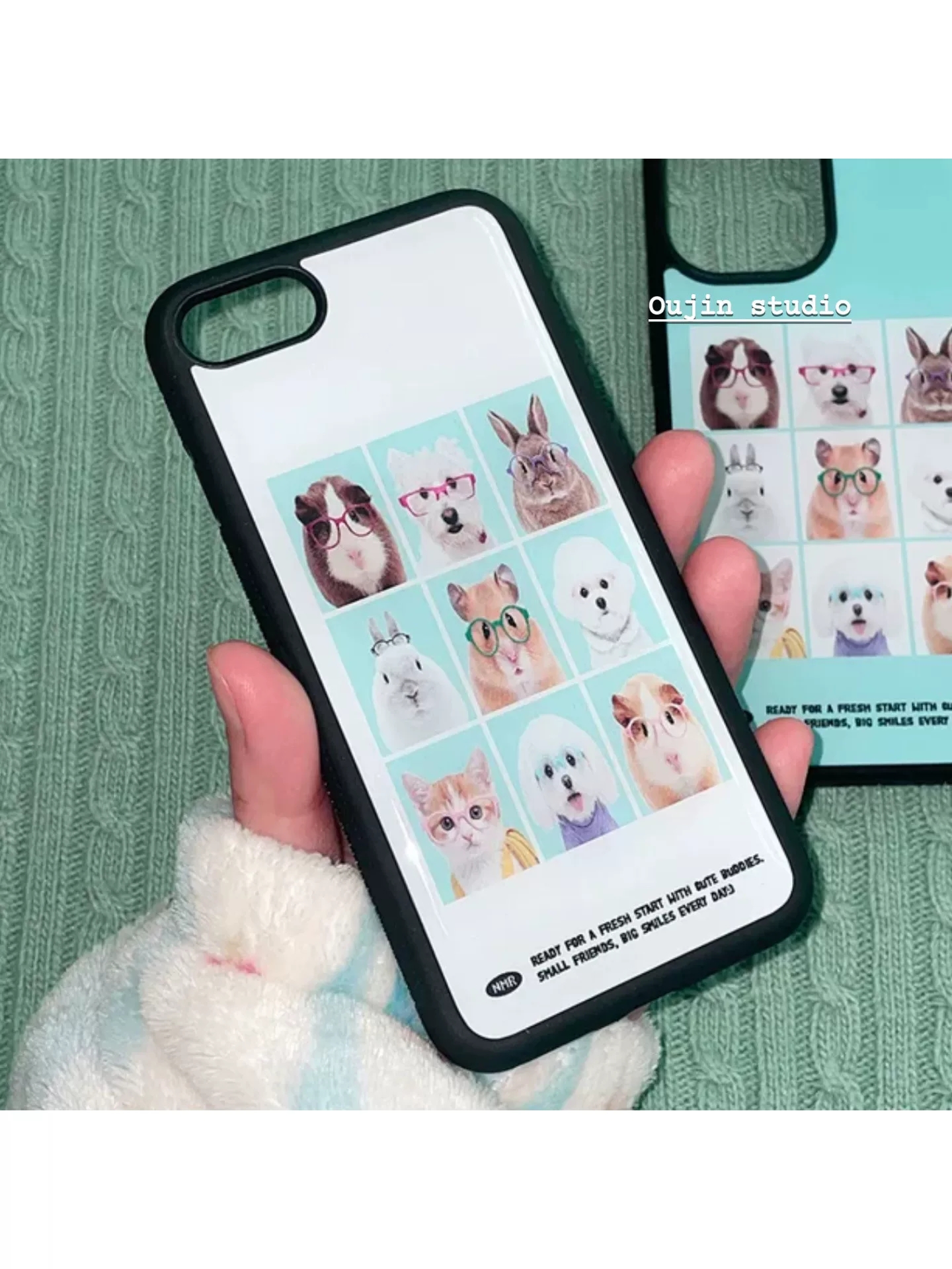 Korean Cute Animal Head Sticke - Phone Cases Kawaii 리뷰 및 가격