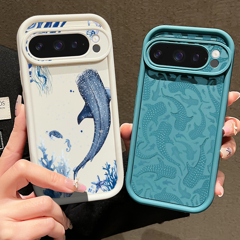 Ocean Whale Patterned TPU Phon - Phone Cases Google Pixel 9 리뷰 및 가격