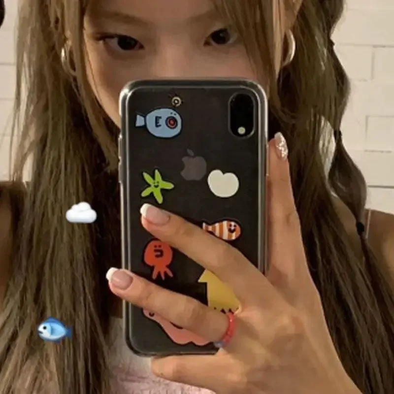 Ins Kawaii Ocean Creatures Cut - Phone Cases Kawaii 리뷰 및 가격