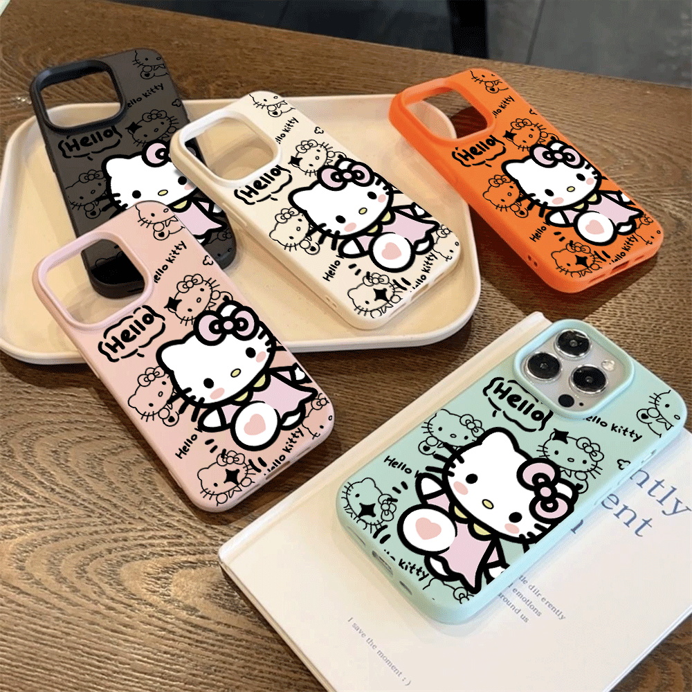 Cute Kawaii HelloKitty Sketch  - Phone Cases Kawaii 리뷰 및 가격