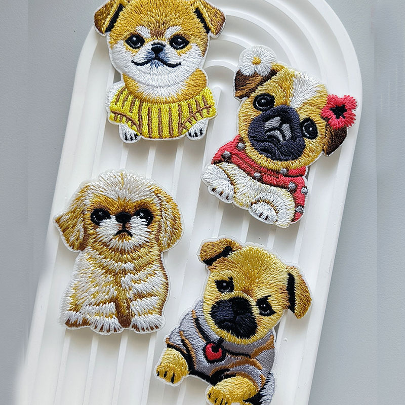 Cute Puppy Embroidery Patch Se - Phone Cases Eco Friendly 리뷰 및 가격