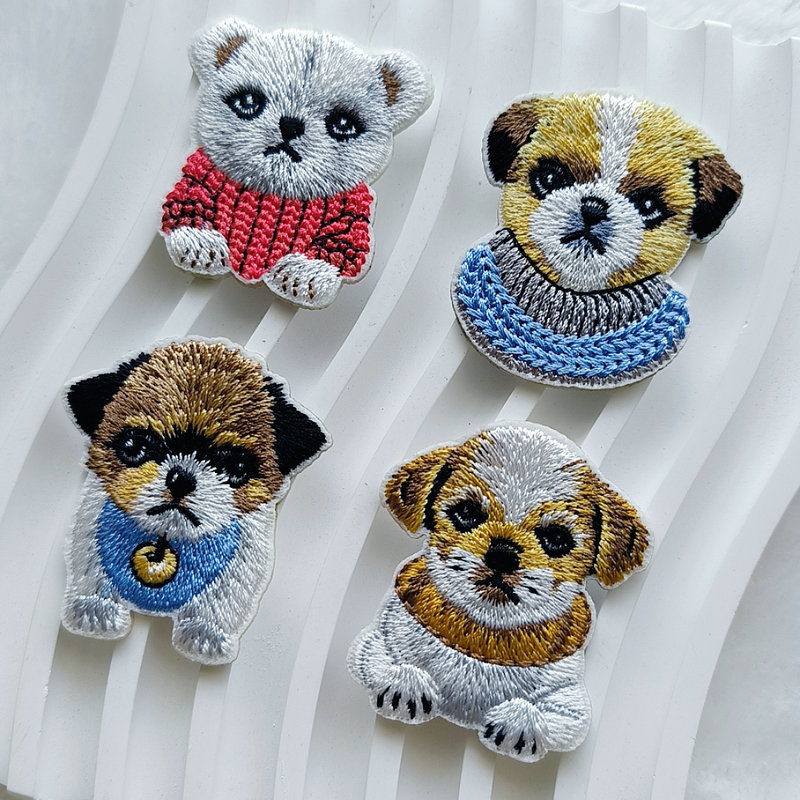 Cute Puppy Embroidery Patch Se - Phone Cases Eco Friendly 리뷰 및 가격