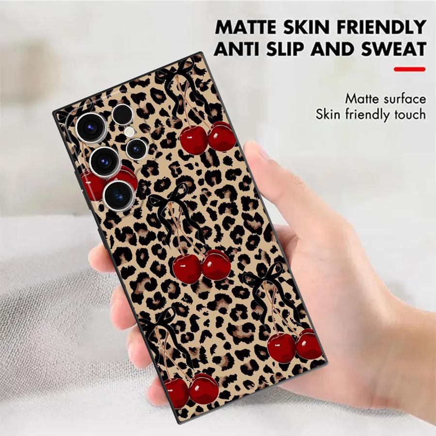 Leopard Cherry Funda Phone Cov - Phone Cases Samsung S25 Ultra 리뷰 및 가격