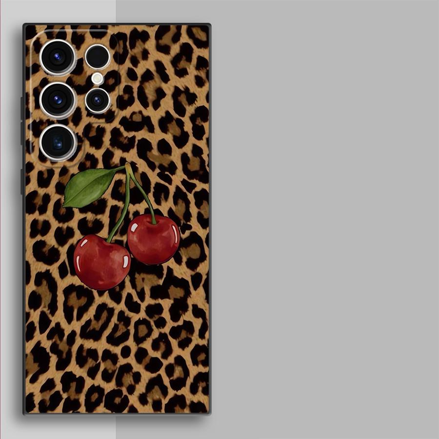 Leopard Cherry Funda Phone Cov - Phone Cases Samsung S25 Ultra 리뷰 및 가격