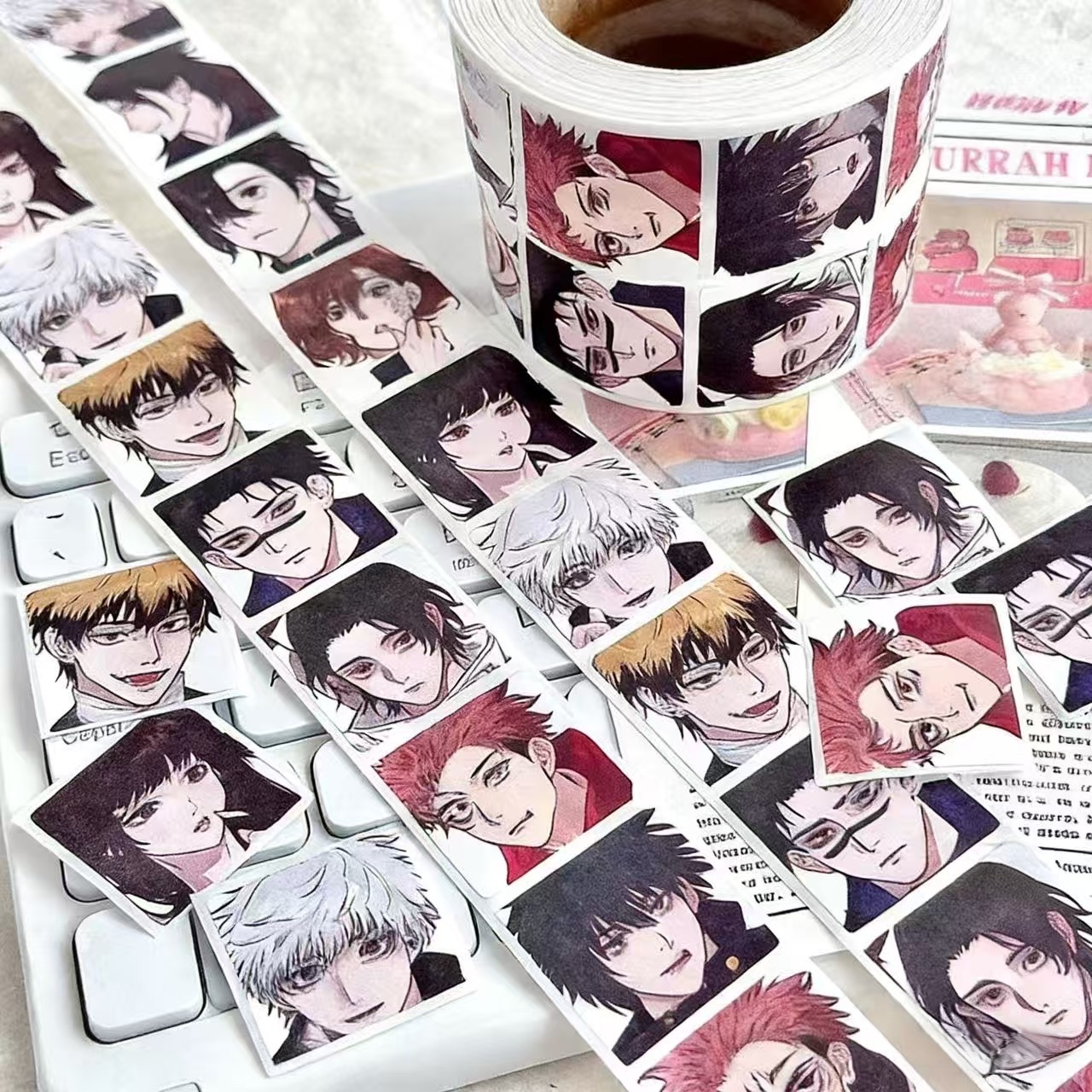 500pcs/roll Jujutsu Kaisen Gra - Phone Cases Jujutsu Kaisen 리뷰 및 가격