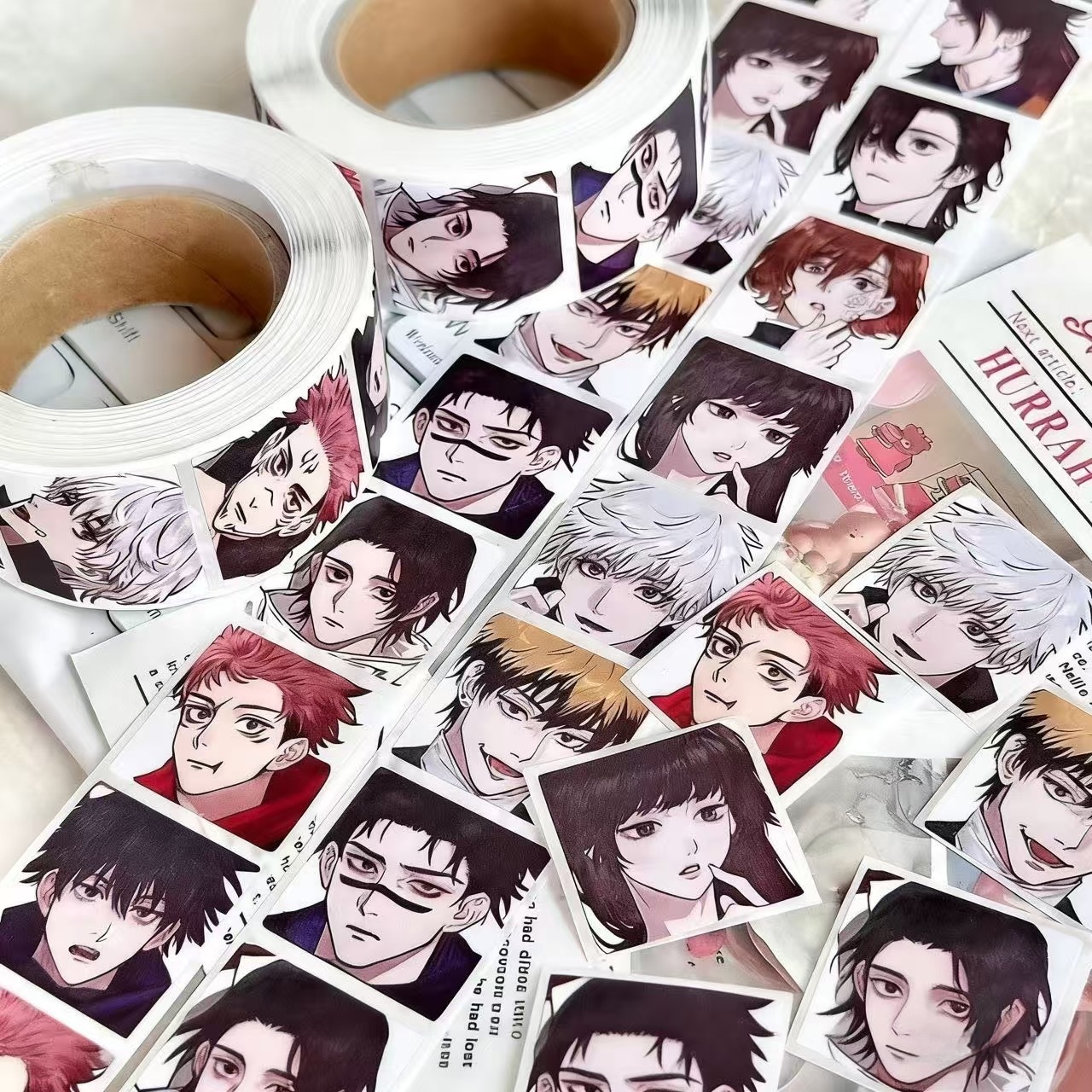 500pcs/roll Jujutsu Kaisen Gra - Phone Cases Jujutsu Kaisen 리뷰 및 가격
