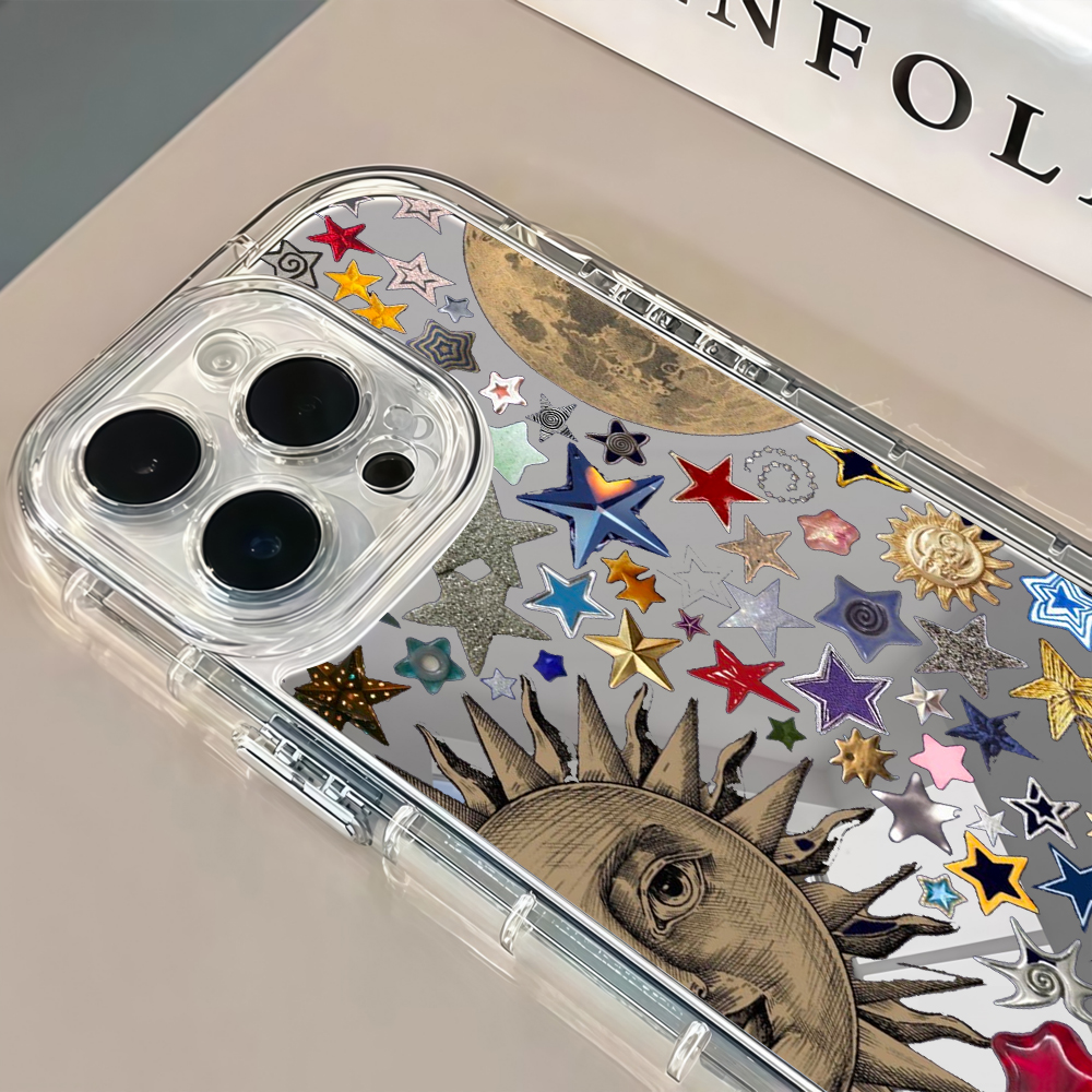 Celestial Gold Glitter Mirror  - Phone Cases For Iphone 15 리뷰 및 가격