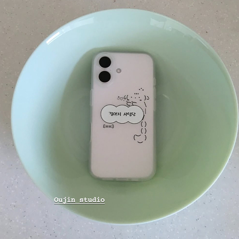 Kawaii Ins Puppy Graffiti Fros - Phone Cases Kawaii 리뷰 및 가격