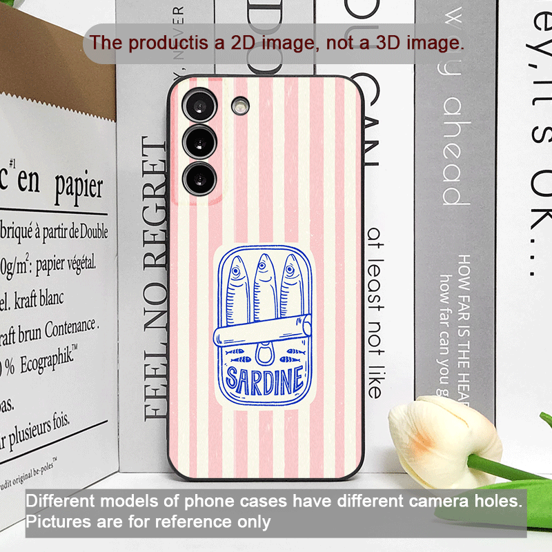 Cute Striped Pattern Sardines  - Phone Cases Cute 리뷰 및 가격