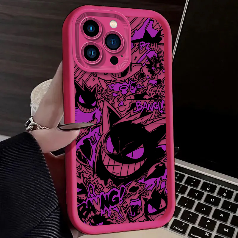 P-Pokemon Gengar Graffiti Phon - Phone Cases For Iphone 15 리뷰 및 가격