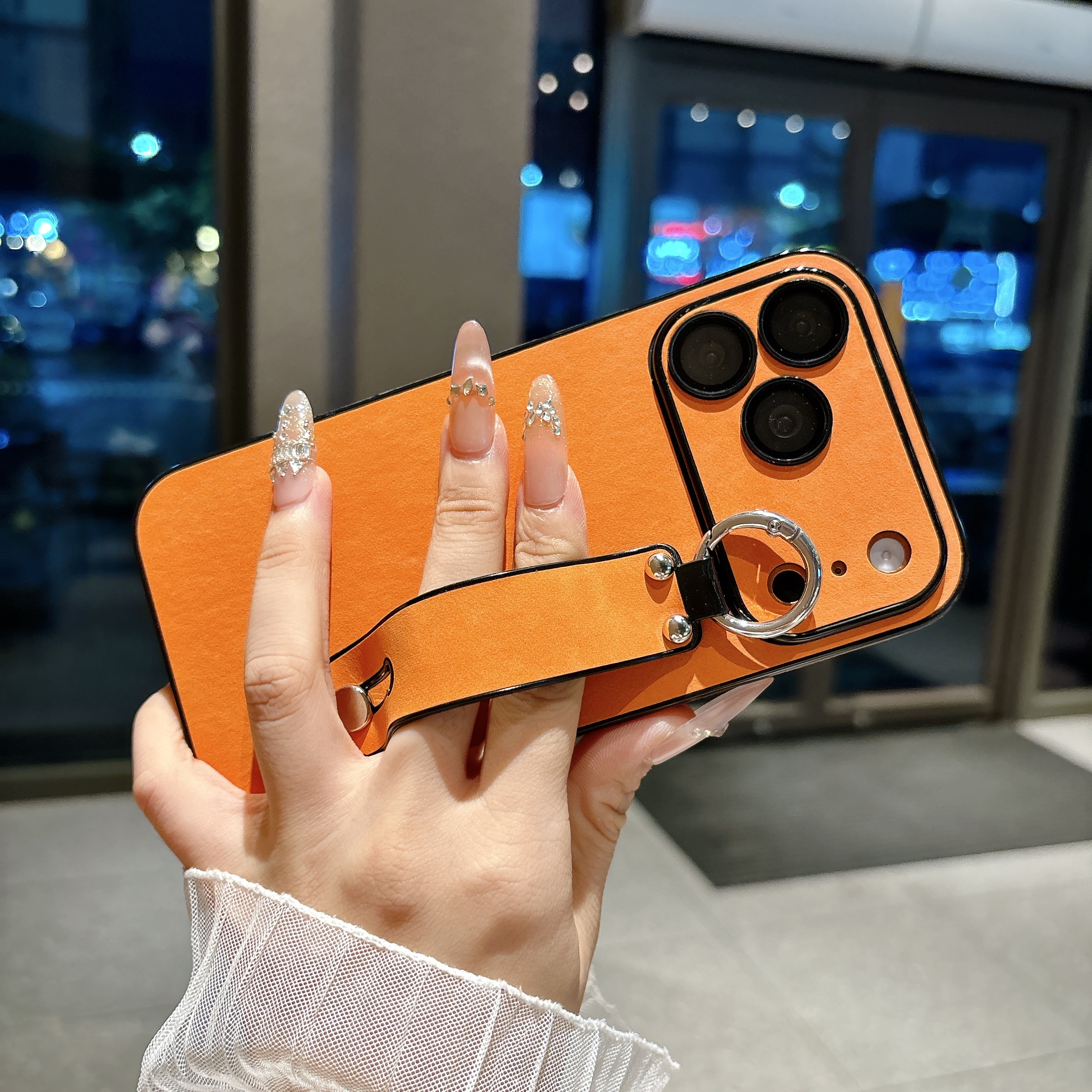 Suede Leather Wrist Strap Hold - Phone Cases For Iphone 15 리뷰 및 가격