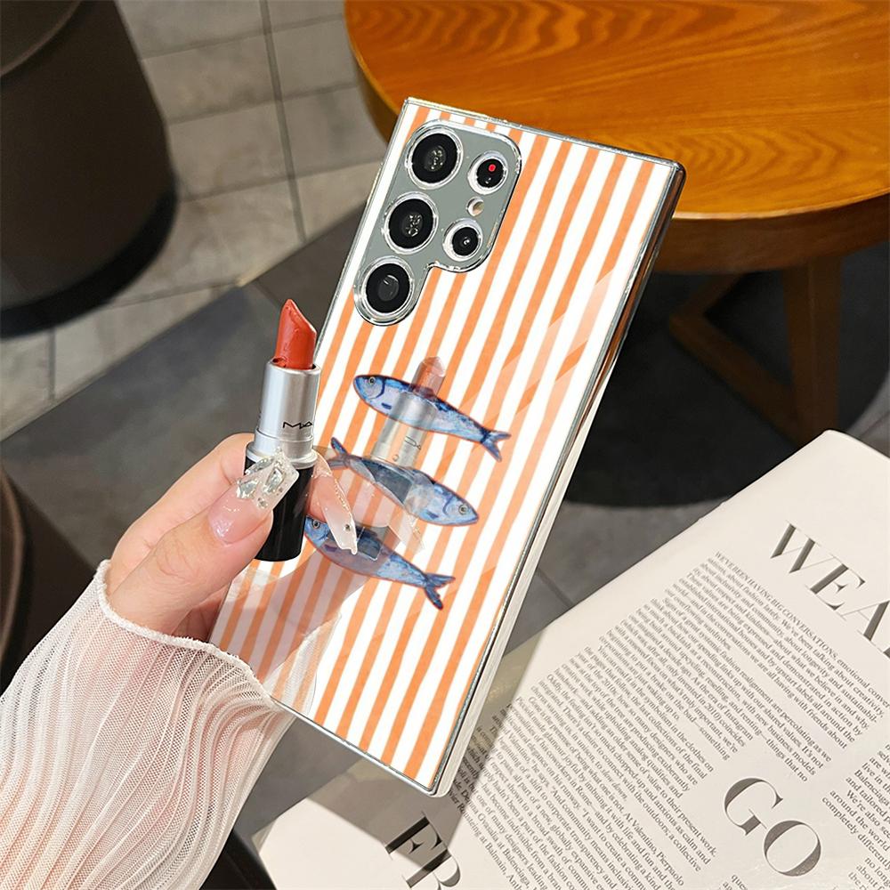 Ocean Life Striped Phone Case  - Phone Cases Metal 리뷰 및 가격