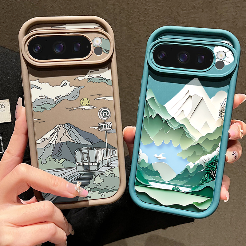 Mountain Road Patterned Phone  - Phone Cases Google Pixel 9 리뷰 및 가격