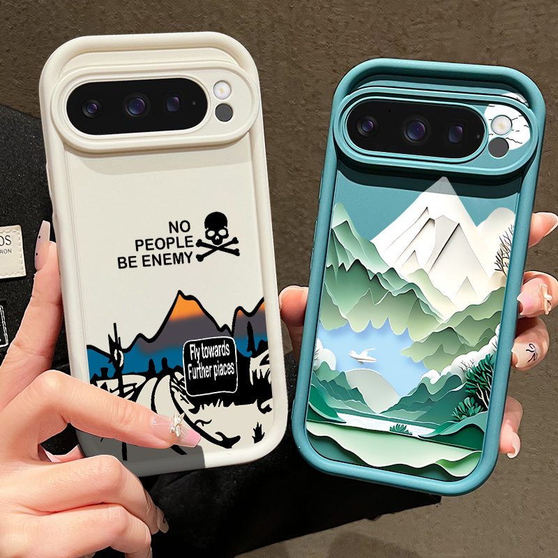 Mountain Road Patterned Phone  - Phone Cases Google Pixel 9 리뷰 및 가격