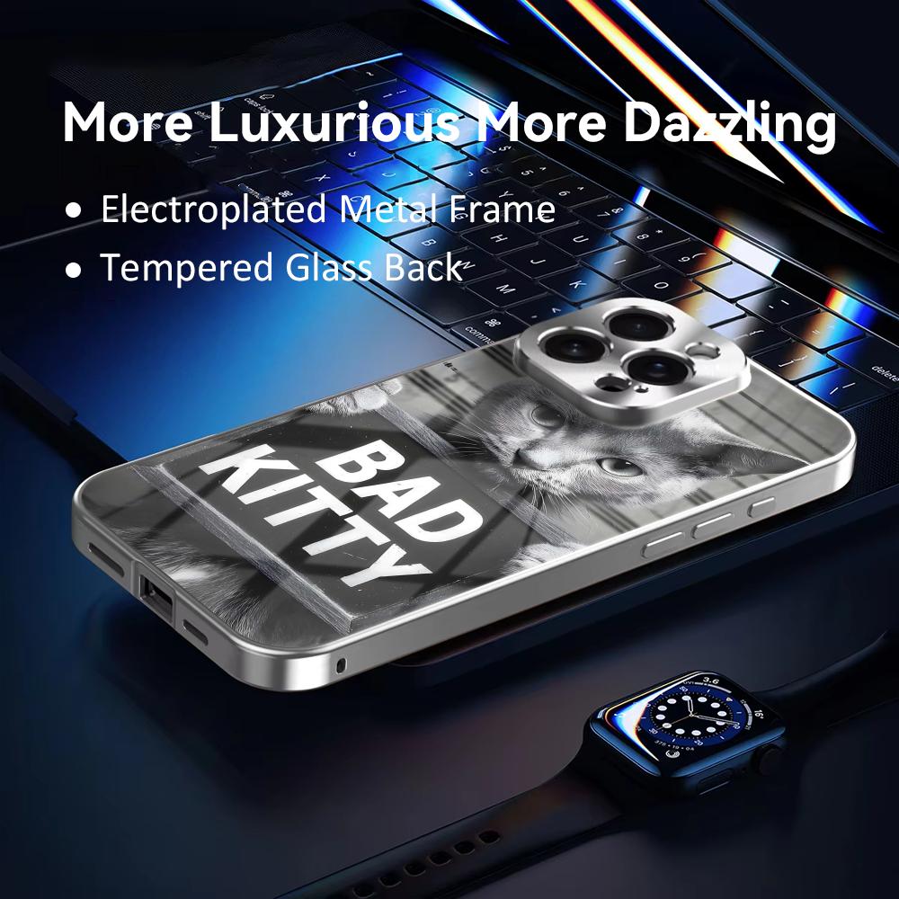 Bad Cat Phone Case For iPhone  - Phone Cases Metal 리뷰 및 가격