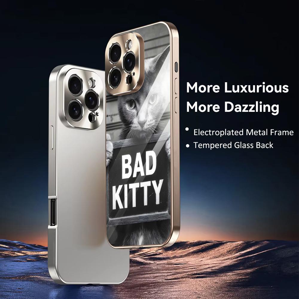 Bad Cat Phone Case For iPhone  - Phone Cases Metal 리뷰 및 가격