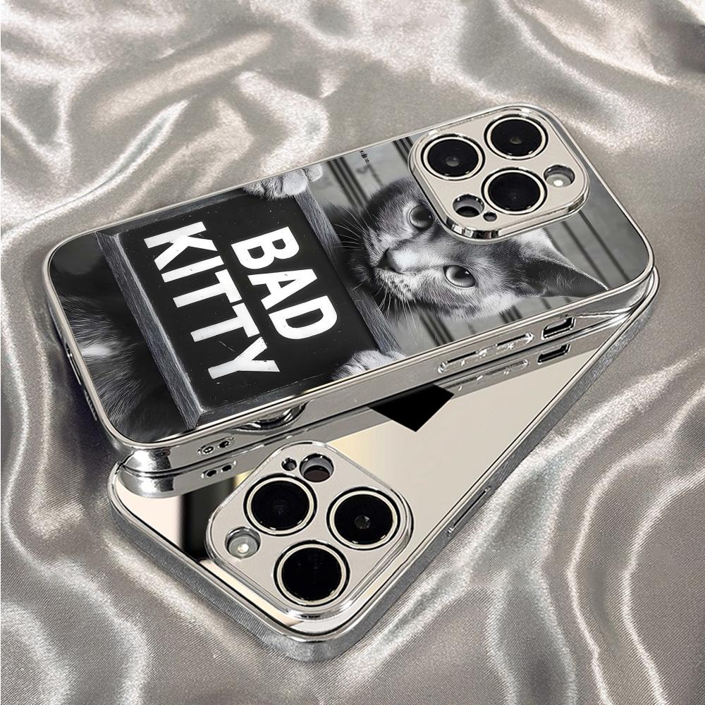 Bad Cat Phone Case For iPhone  - Phone Cases Metal 리뷰 및 가격