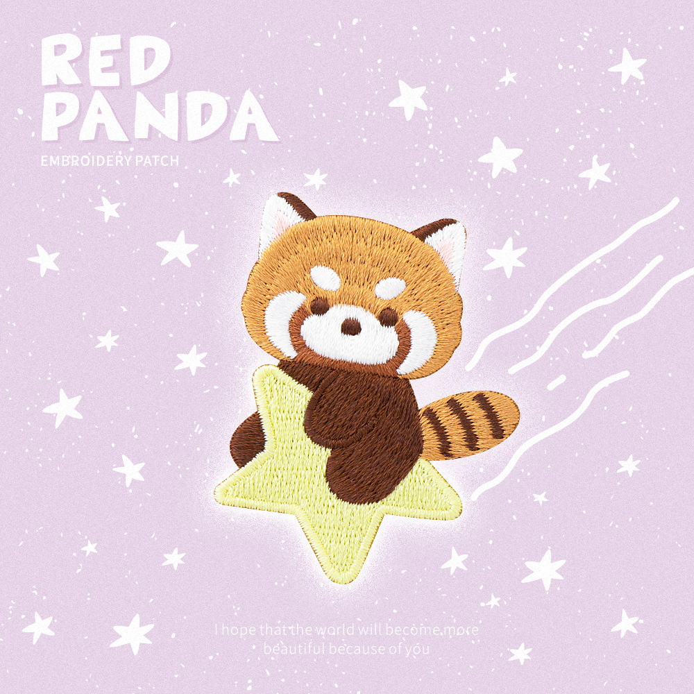 Cute Red Panda Embroidery Patc - Phone Cases Eco Friendly 리뷰 및 가격