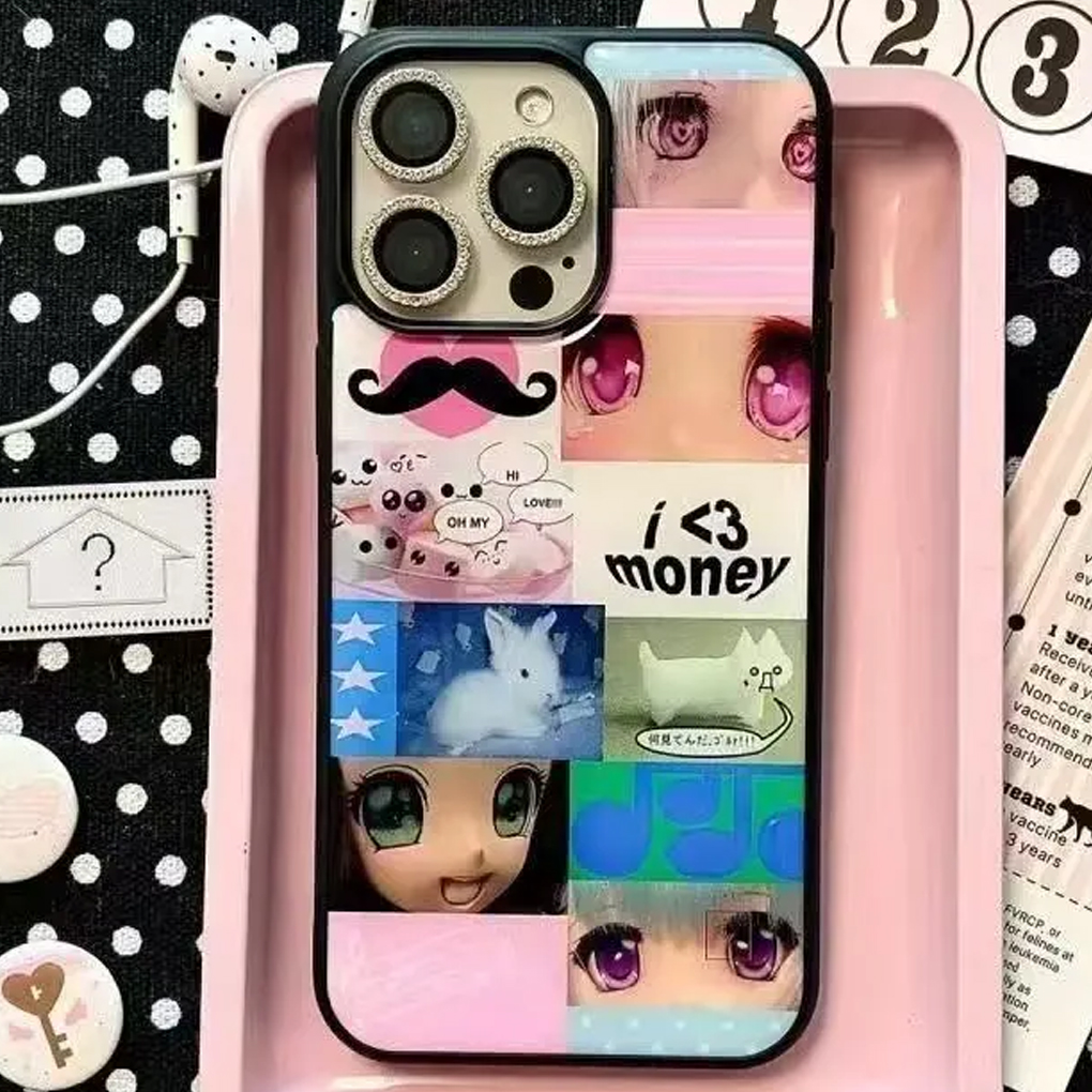 Rabbit Note Splicing Kawaii il - Phone Cases Kawaii 리뷰 및 가격