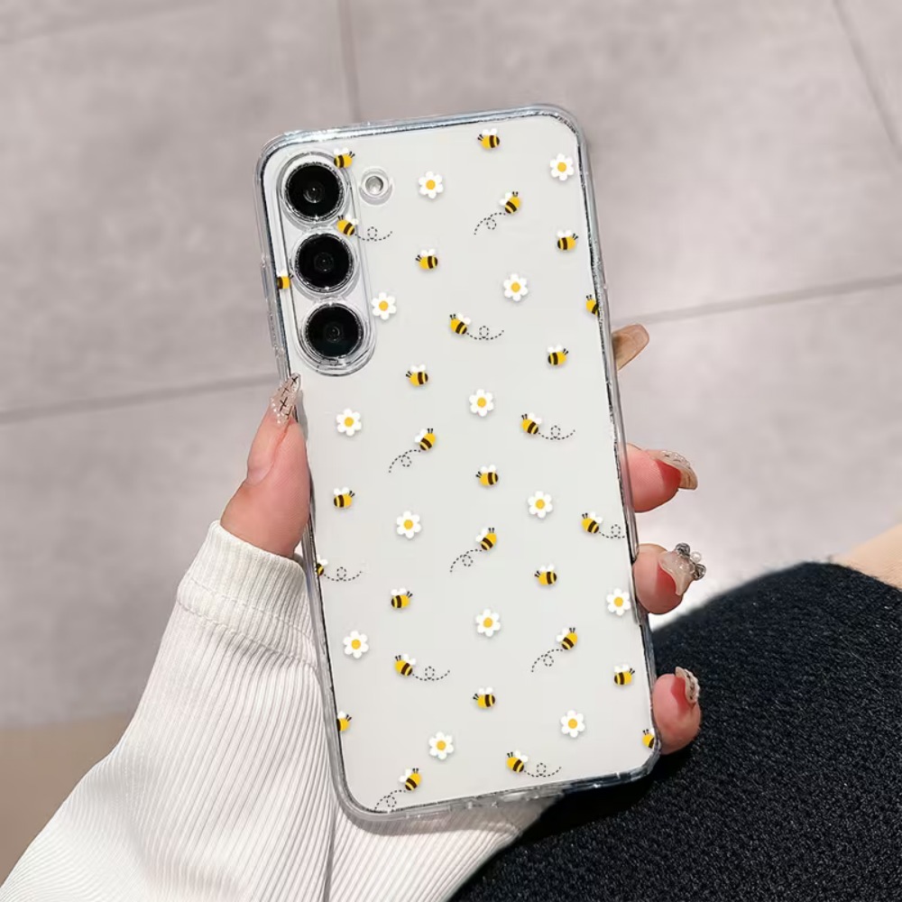 Bee White Flower Phone Case Fo - Phone Cases For Samsung S21 5G 리뷰 및 가격