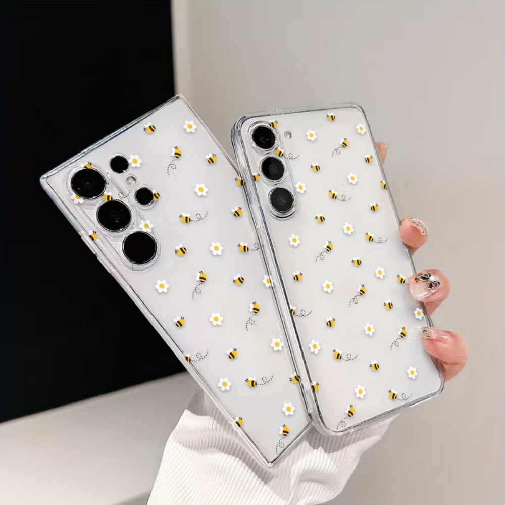 Bee White Flower Phone Case Fo - Phone Cases For Samsung S21 5G 리뷰 및 가격