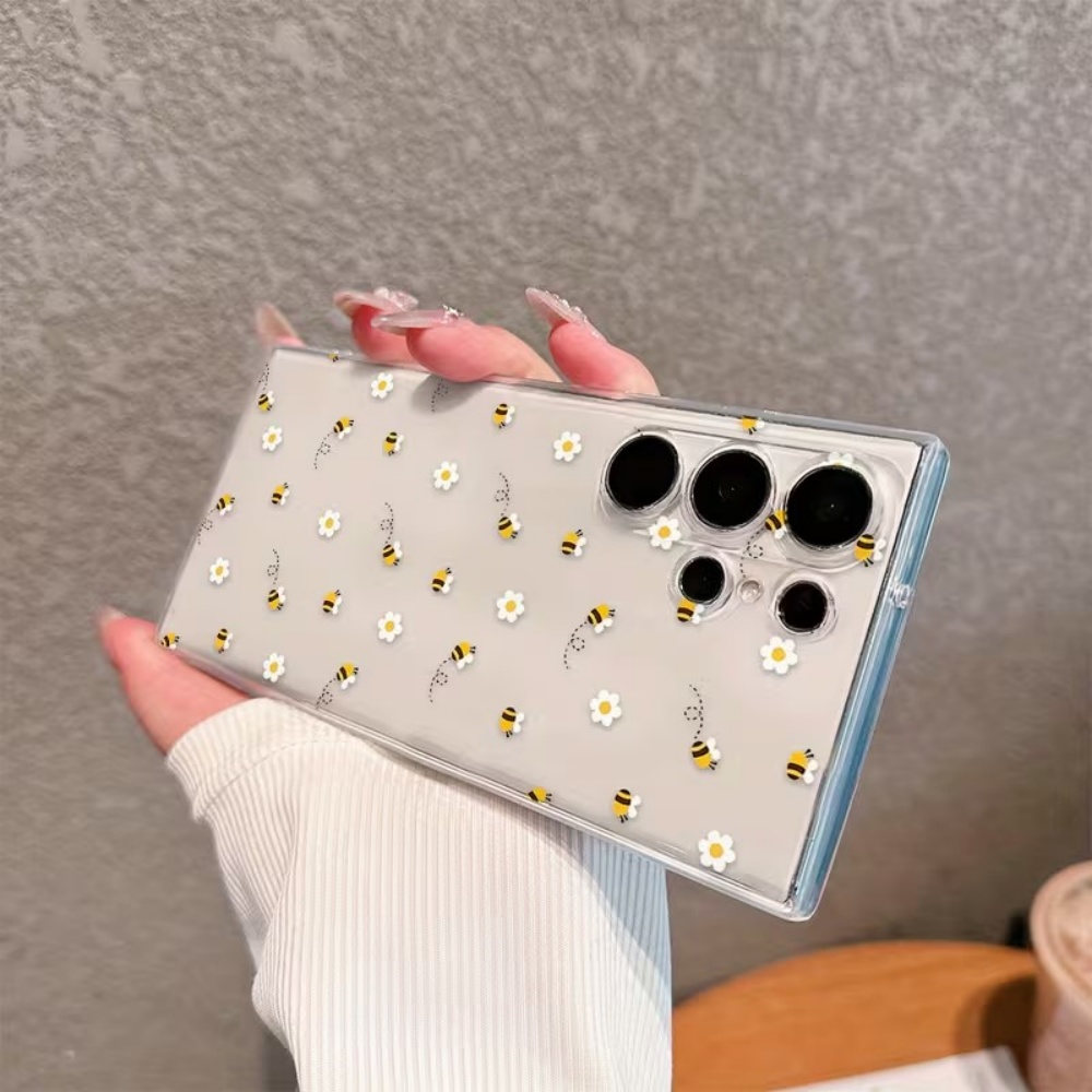 Bee White Flower Phone Case Fo - Phone Cases For Samsung S21 5G 리뷰 및 가격