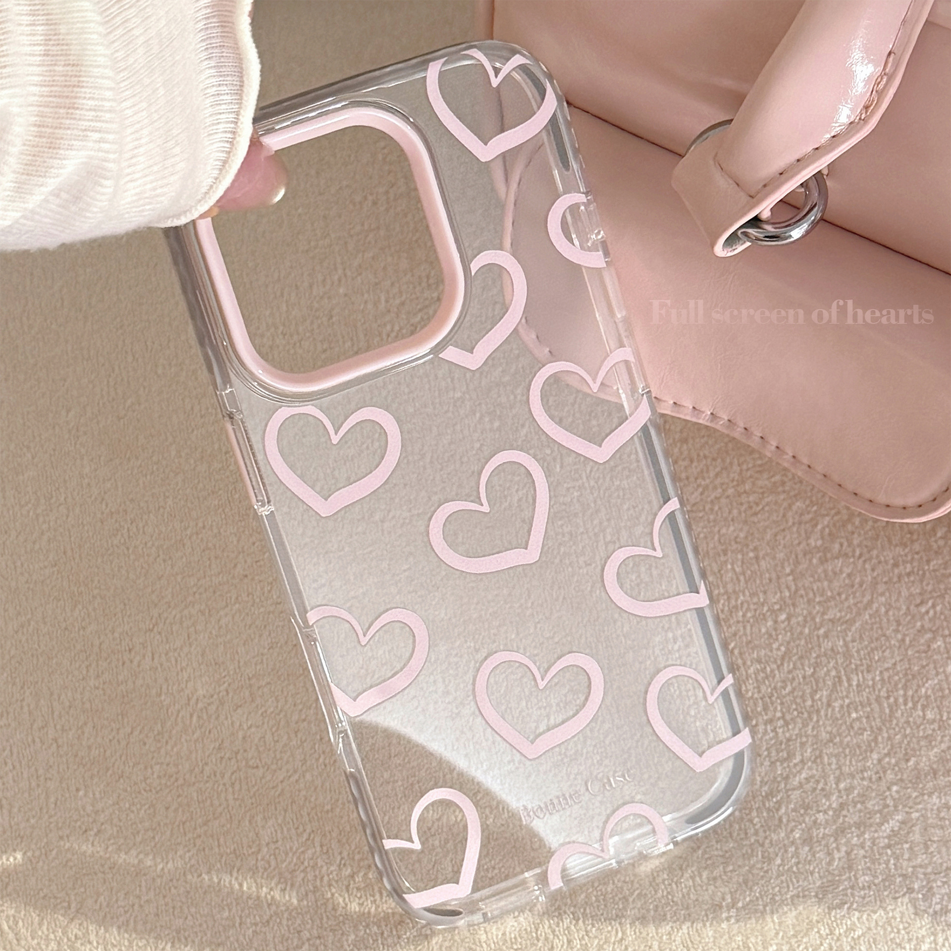 Kawaii Pink Love Heart Graffit - Phone Cases Kawaii 리뷰 및 가격