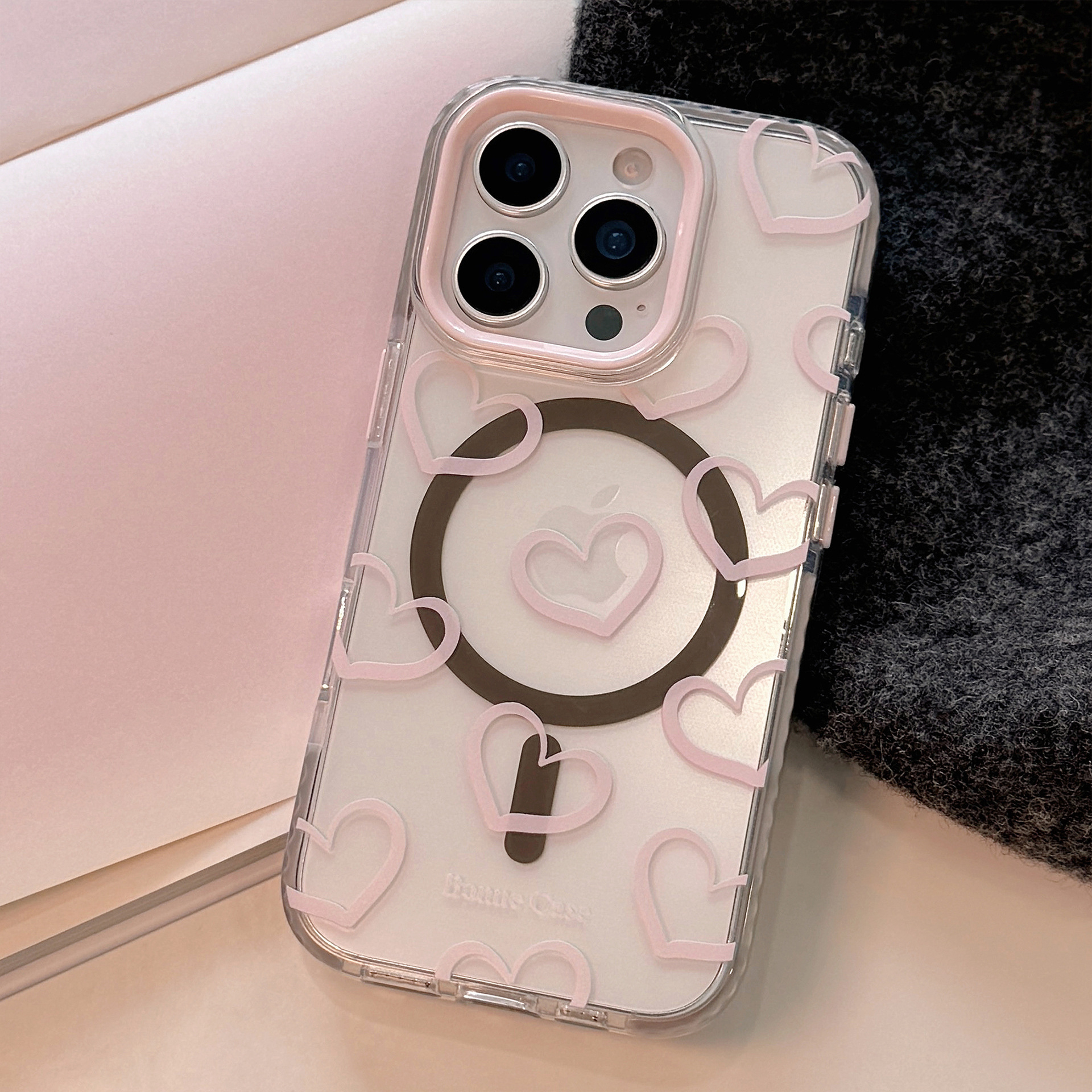 Kawaii Pink Love Heart Graffit - Phone Cases Kawaii 리뷰 및 가격