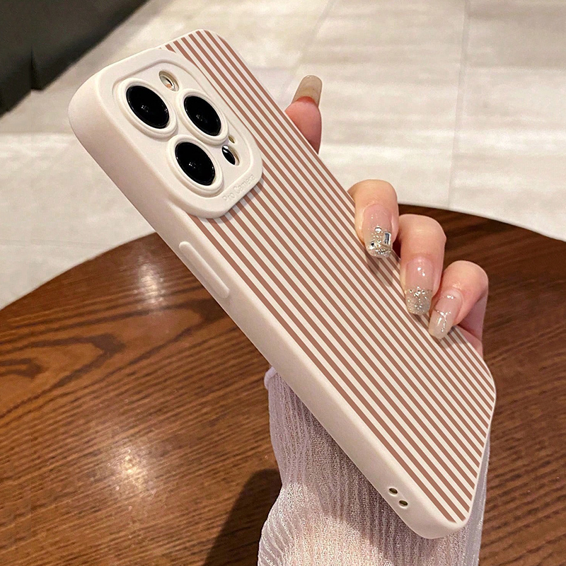Pink Striped Painted Anti-Drop - Phone Cases For Iphone 15 리뷰 및 가격