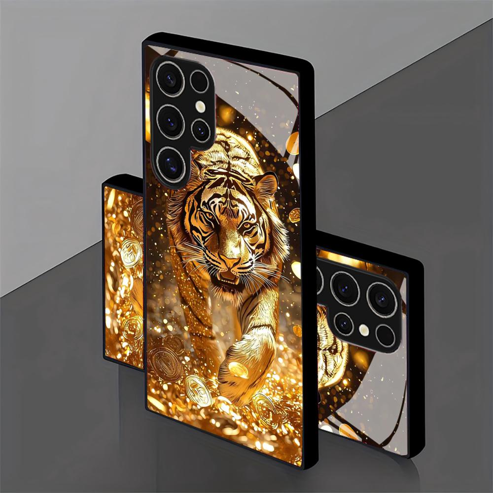 Tiger pattern glass Phone Case - Phone Cases For Samsung S21 5G 리뷰 및 가격
