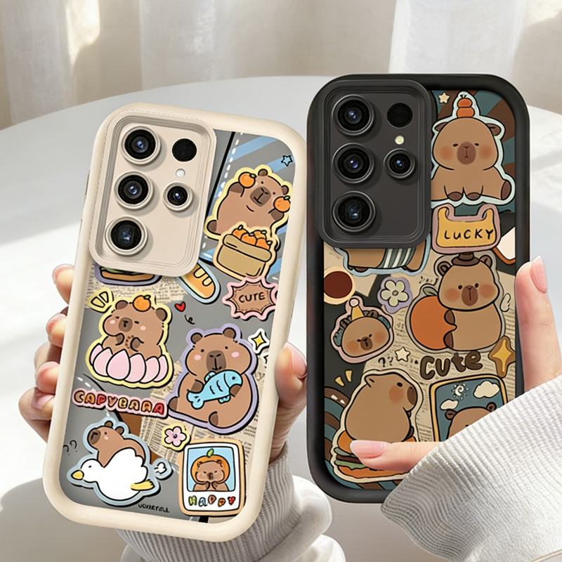Cute Capybara Hamburger Phone  - Phone Cases For Samsung S21 5G 리뷰 및 가격