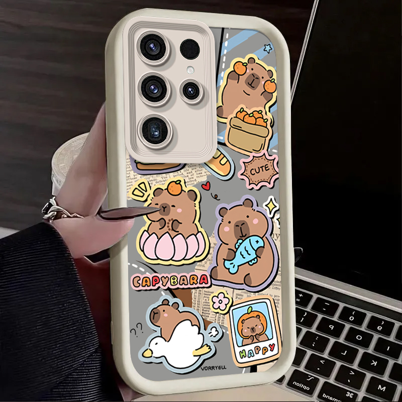 Cute Capybara Hamburger Phone  - Phone Cases For Samsung S21 5G 리뷰 및 가격