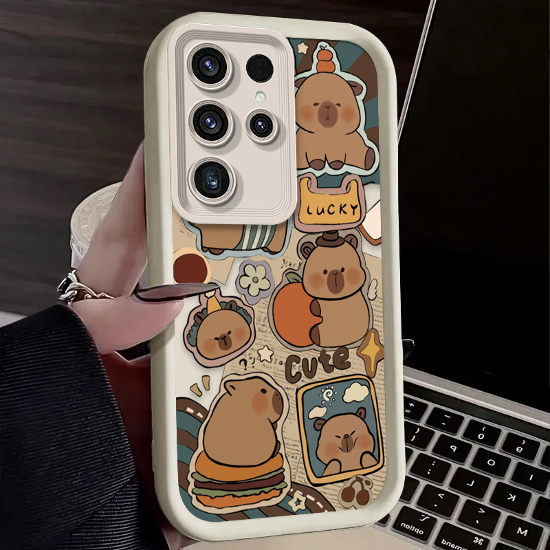 Cute Capybara Hamburger Phone  - Phone Cases For Samsung S21 5G 리뷰 및 가격